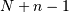 N+n-1